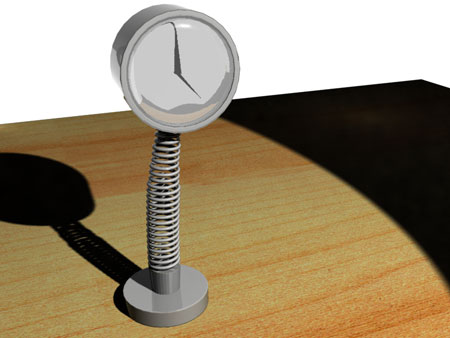 3D render of a Clock